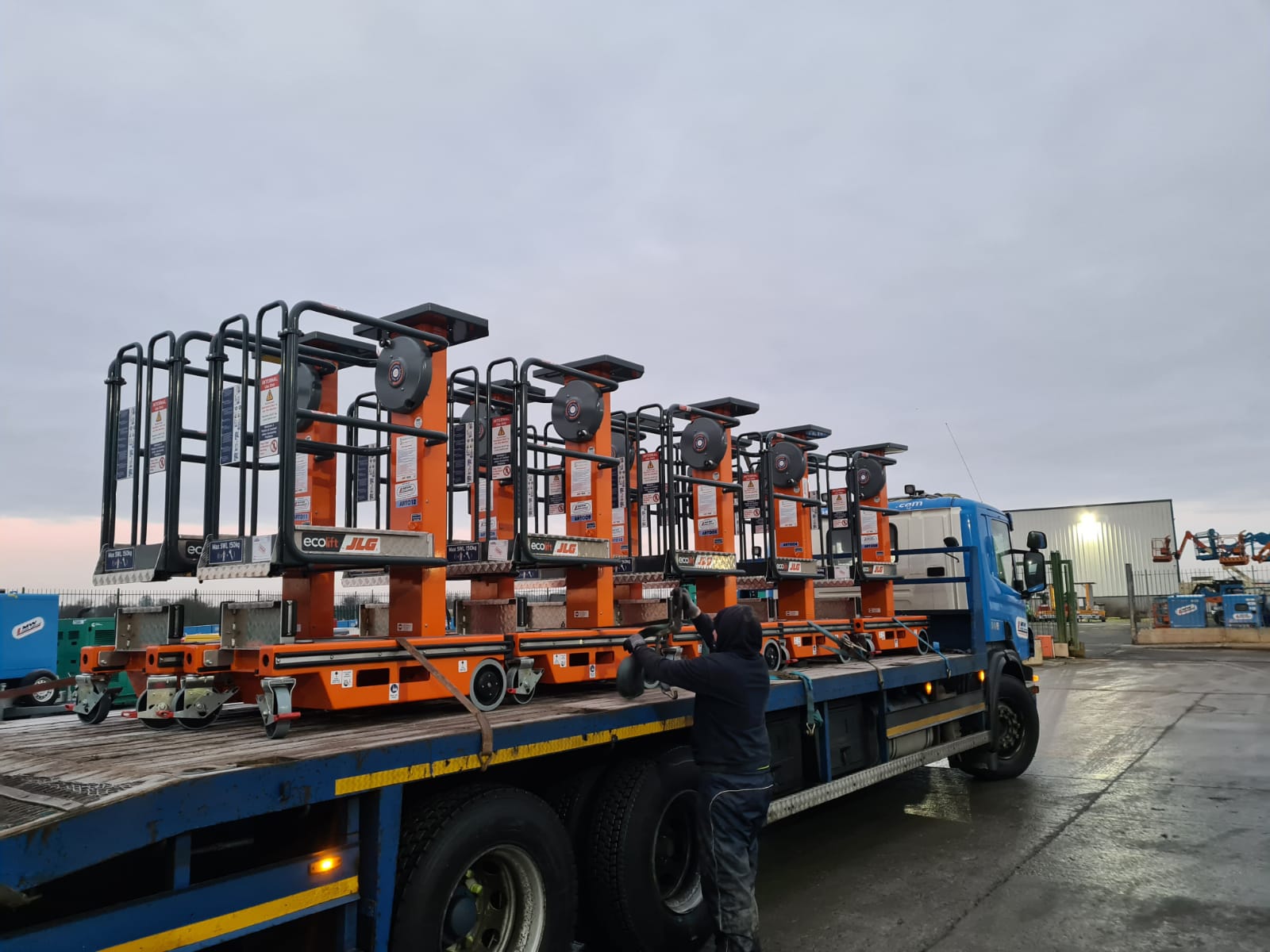 10 x new JLG eco lifts...SOLD...to a construction company in Meath  - on their way to the customer